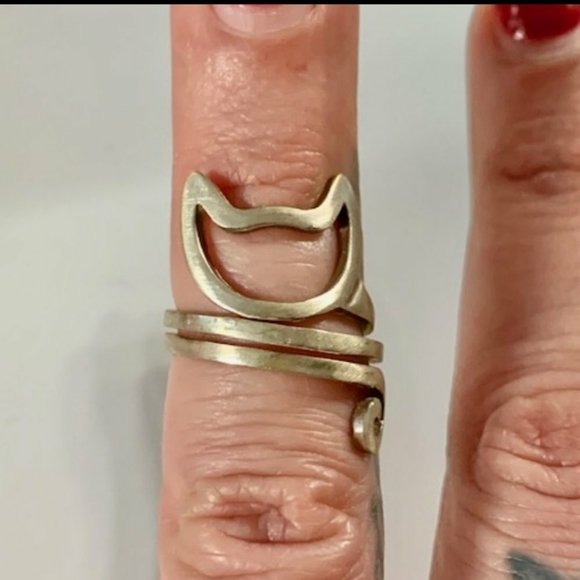 🦄🦄🦄Silver Cat Ring - Picture 1 of 1